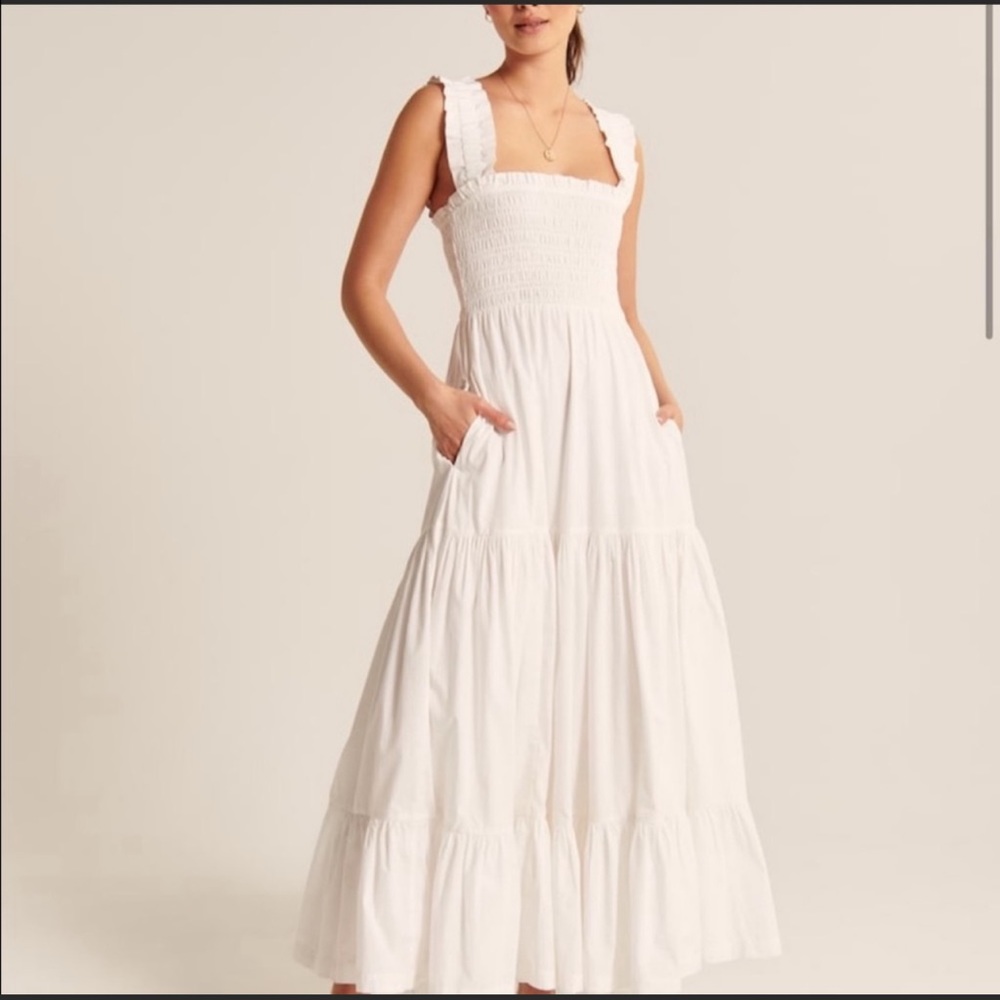 Abercrombie & Fitch smocked maxi dress